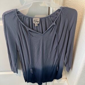 Como Vintage Women's Ombre Blue Blouse